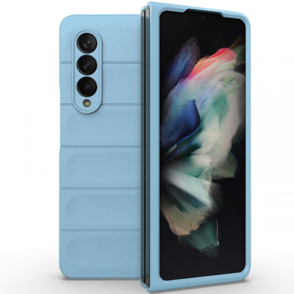 

Пластиковый чехол Flex Matte для Samsung Galaxy Z Fold 3, голубой, Flex Matte