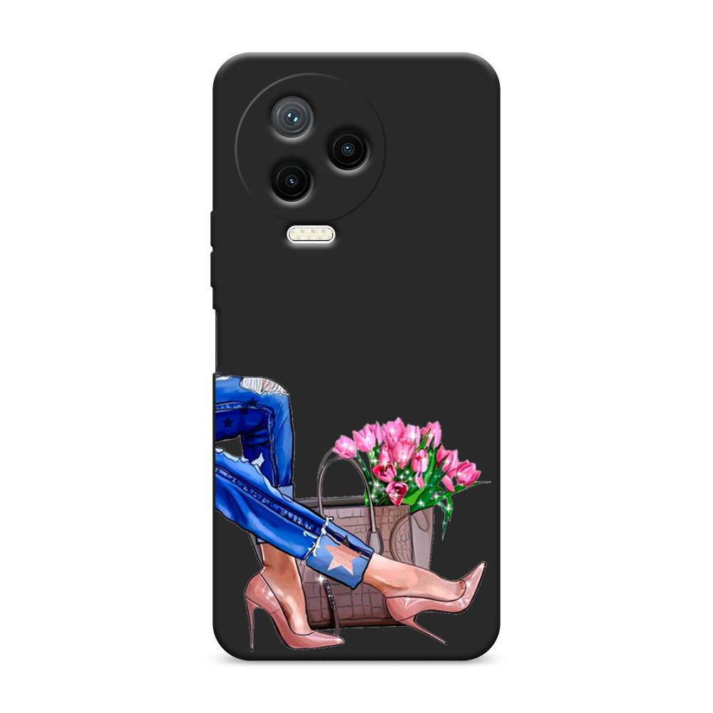 

Чехол Awog на Infinix Note 12 Pro 4G/ Note 12 (2023) "Каблучки", Синий, 3103052-1