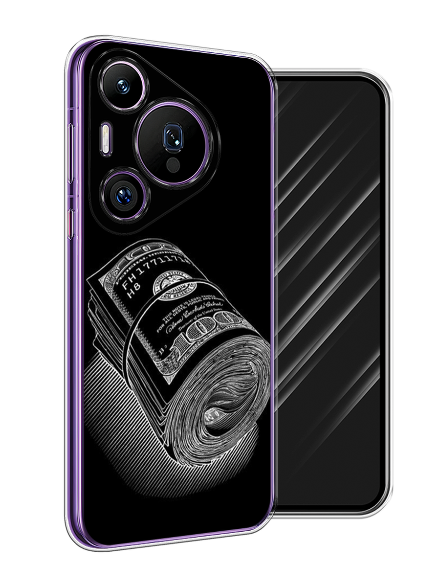 

Чехол Awog на Huawei Pura 70 Pro/70 Pro Plus "Кубышка денег", Черный;серебристый, 6124450-1