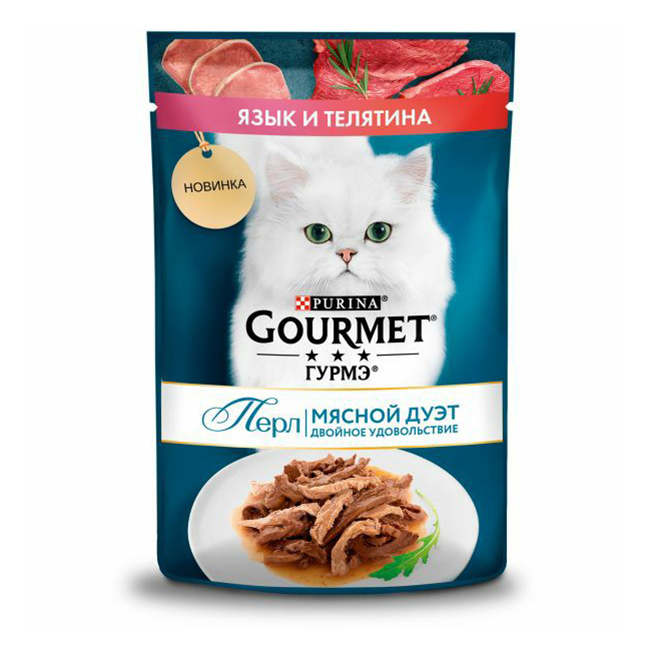 

Влажный корм для кошек Gourmet Перл, 75 г, Perle