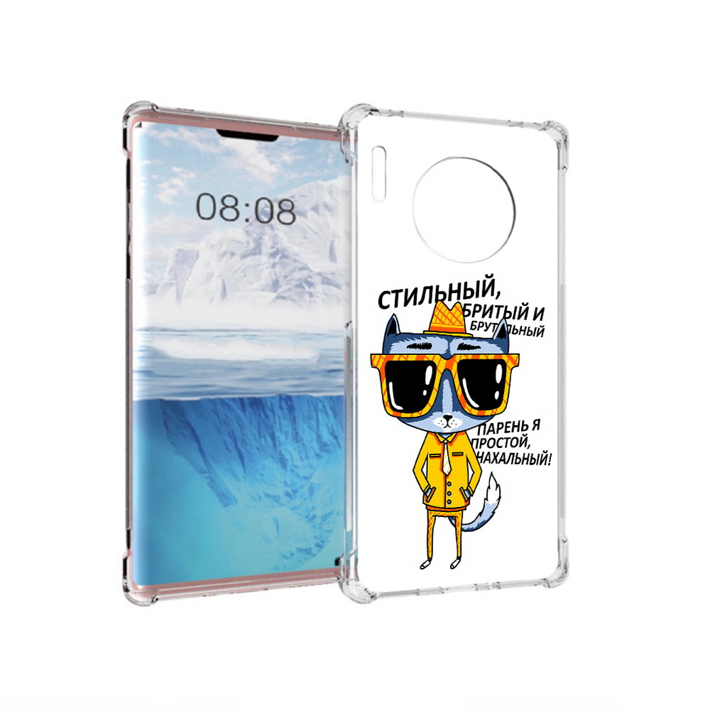 

Чехол MyPads Tocco для Huawei Mate 30 Pro стильный кот, Прозрачный, Tocco