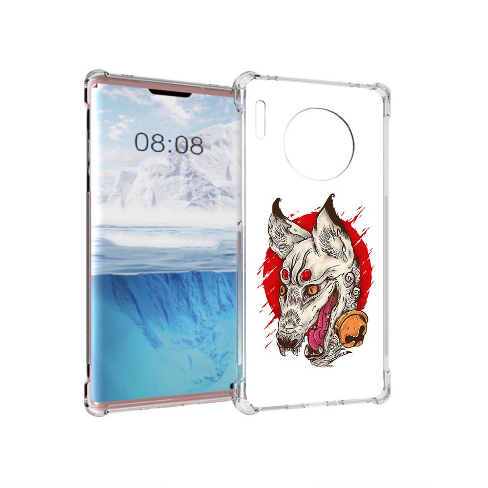 

Чехол MyPads Tocco для Huawei Mate 30 Pro страшная собака, Прозрачный, Tocco