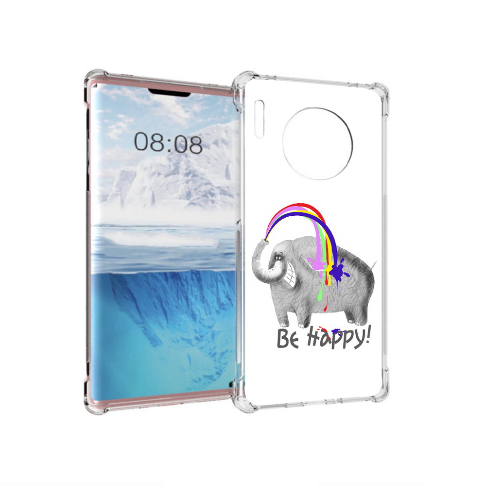 

Чехол MyPads Tocco для Huawei Mate 30 Pro счастливый слон, Прозрачный, Tocco