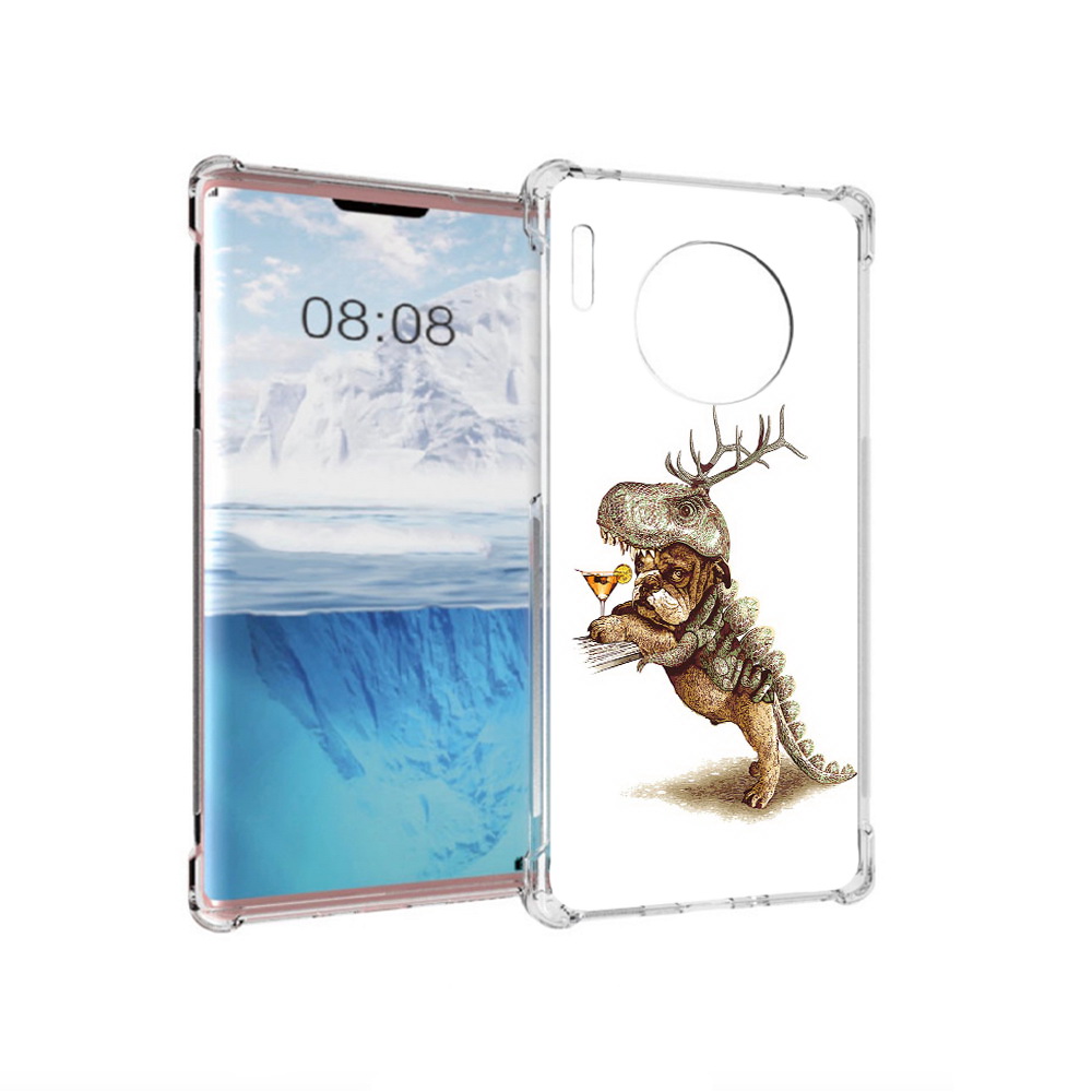 

Чехол MyPads Tocco для Huawei Mate 30 Pro тематическая вечеринка, Прозрачный, Tocco