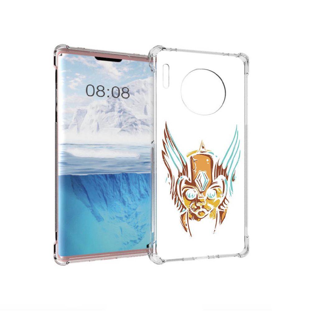 

Чехол MyPads Tocco для Huawei Mate 30 Pro тор абстракция, Прозрачный, Tocco