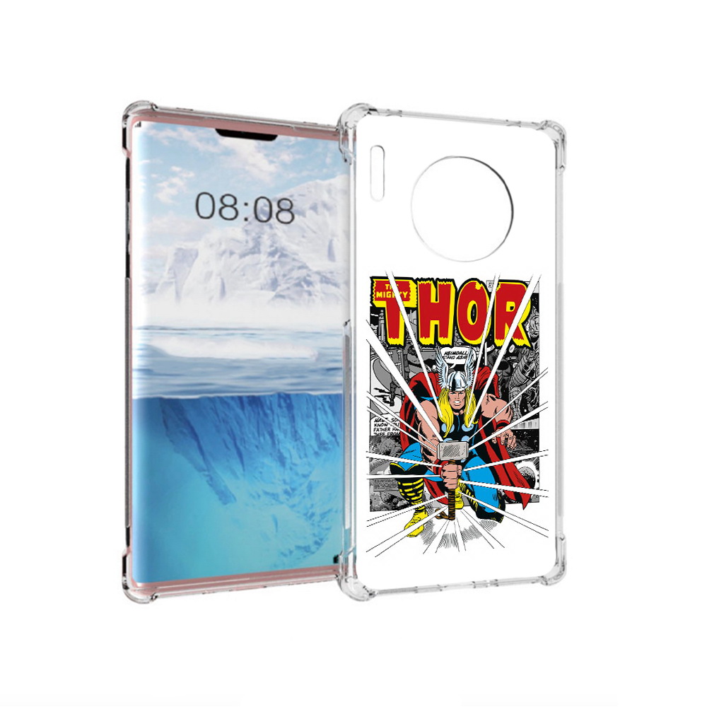

Чехол MyPads Tocco для Huawei Mate 30 Pro тор рисунок, Прозрачный, Tocco