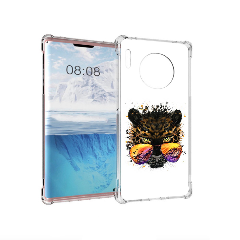 

Чехол MyPads Tocco для Huawei Mate 30 Pro тропический леопард, Прозрачный, Tocco