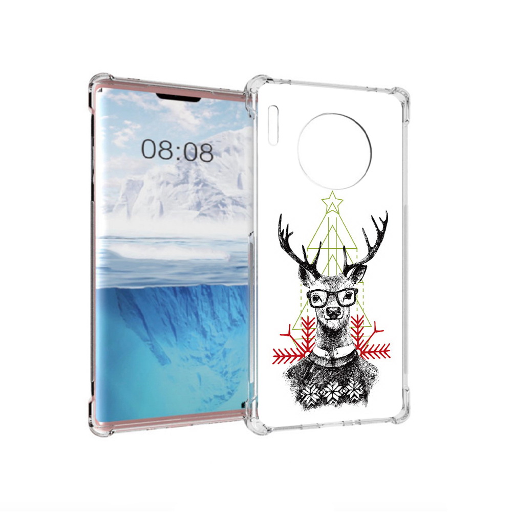 

Чехол MyPads Tocco для Huawei Mate 30 Pro умный олень, Прозрачный, Tocco