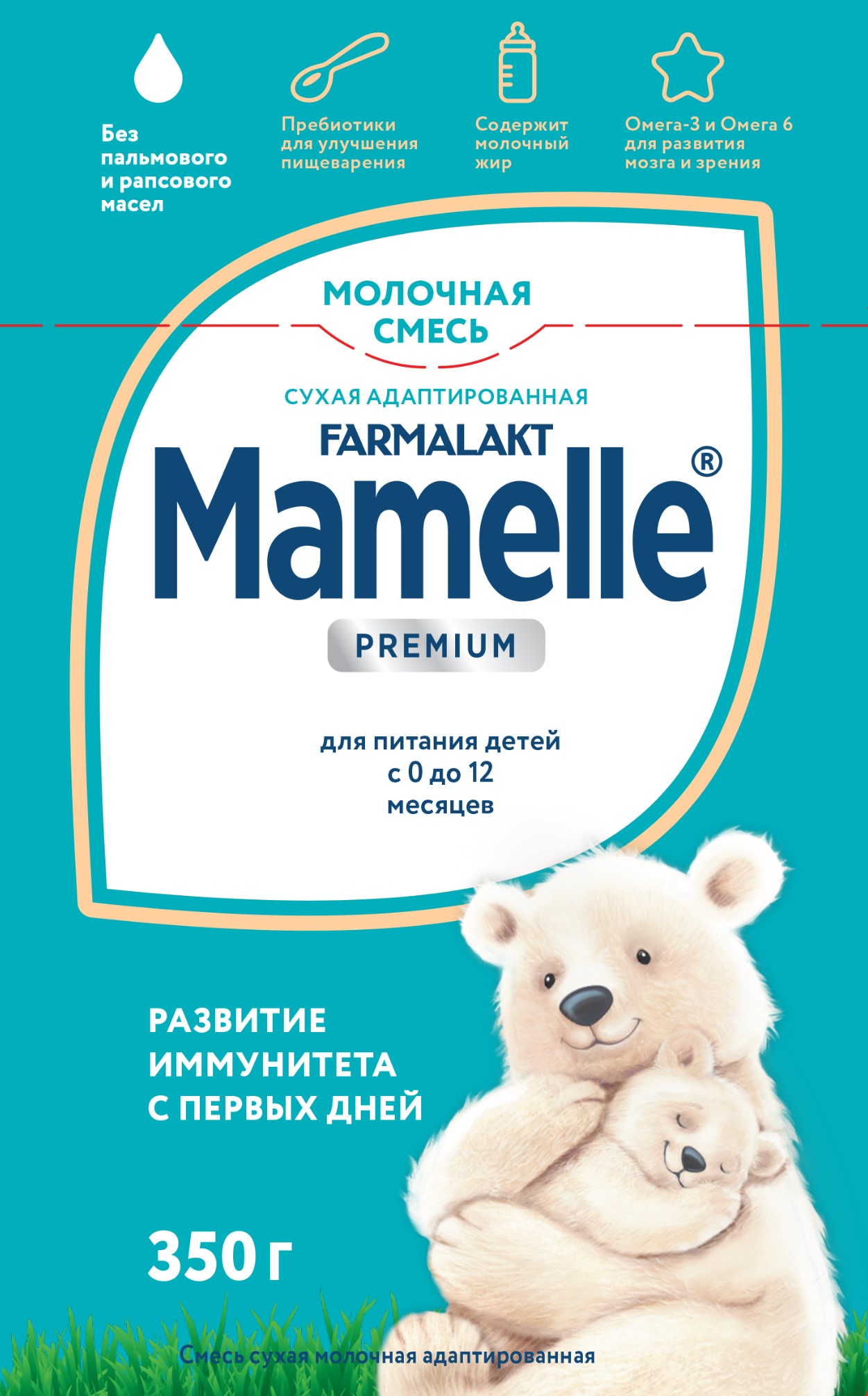 Молочная смесь Mamelle Premium 0-12 мес. 350 г малыш смесь молочная истринский 1 витамины йод от 0 до 6мес 350г