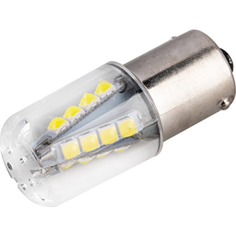 

SKYWAY Автолампа диод S25 (P21W) 12-24V 16 SMD диодов BA15s 1-конт Белая S08202085