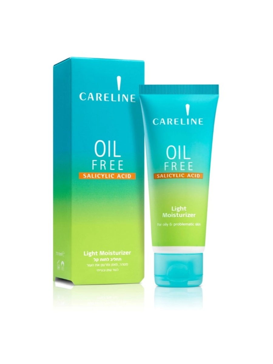 Крем для лица Careline Oil Free легкий, увлажняющий, салициловая кислота, 70 мл