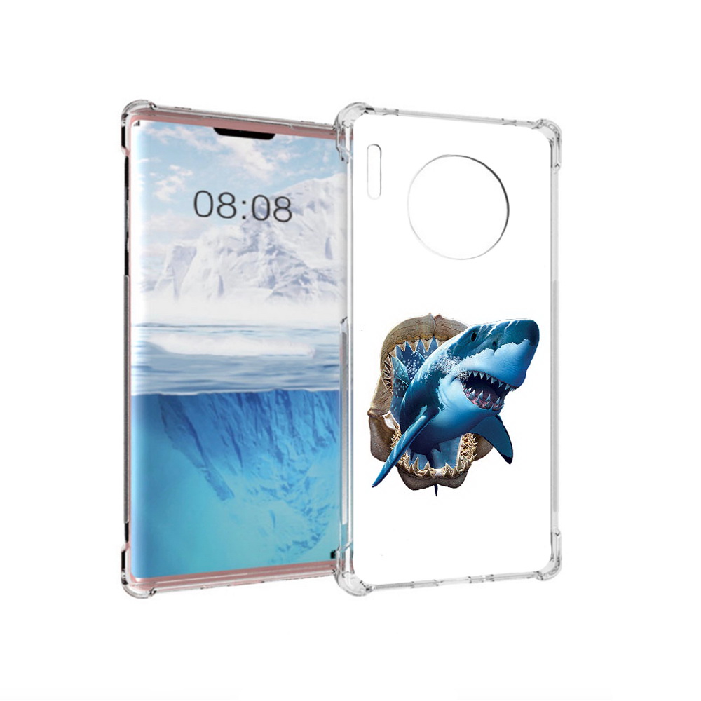 

Чехол MyPads Tocco для Huawei Mate 30 Pro челюсти, Прозрачный, Tocco