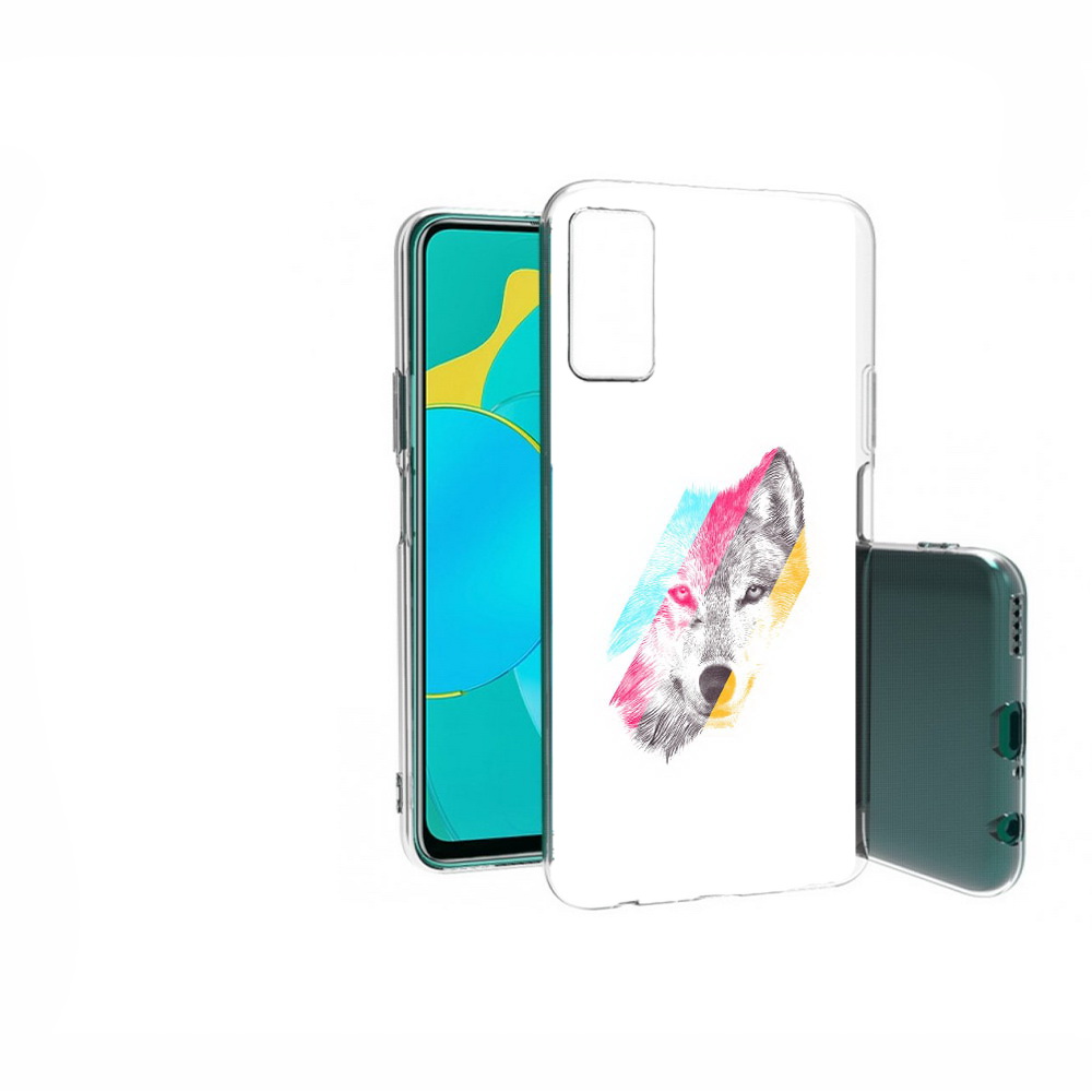 

Чехол MyPads Tocco для Huawei Honor 30S волк градиент, Прозрачный, Tocco