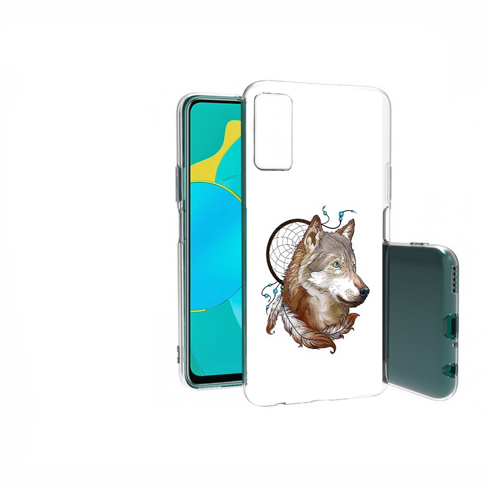 

Чехол MyPads Tocco для Huawei Honor 30S волк и ловец снов, Прозрачный, Tocco