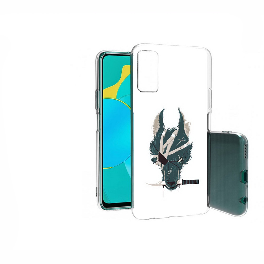 

Чехол MyPads Tocco для Huawei Honor 30S волк-разбойник, Прозрачный, Tocco