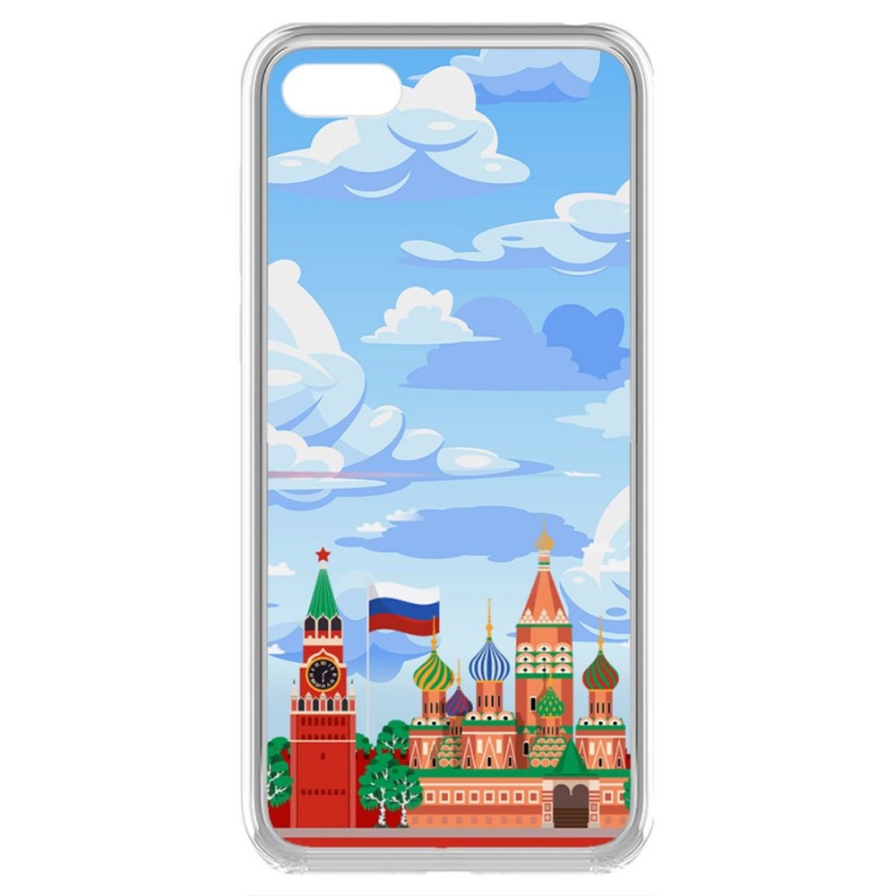 

Чехол-накладка Krutoff Clear Case Красная Площадь для Honor 7A