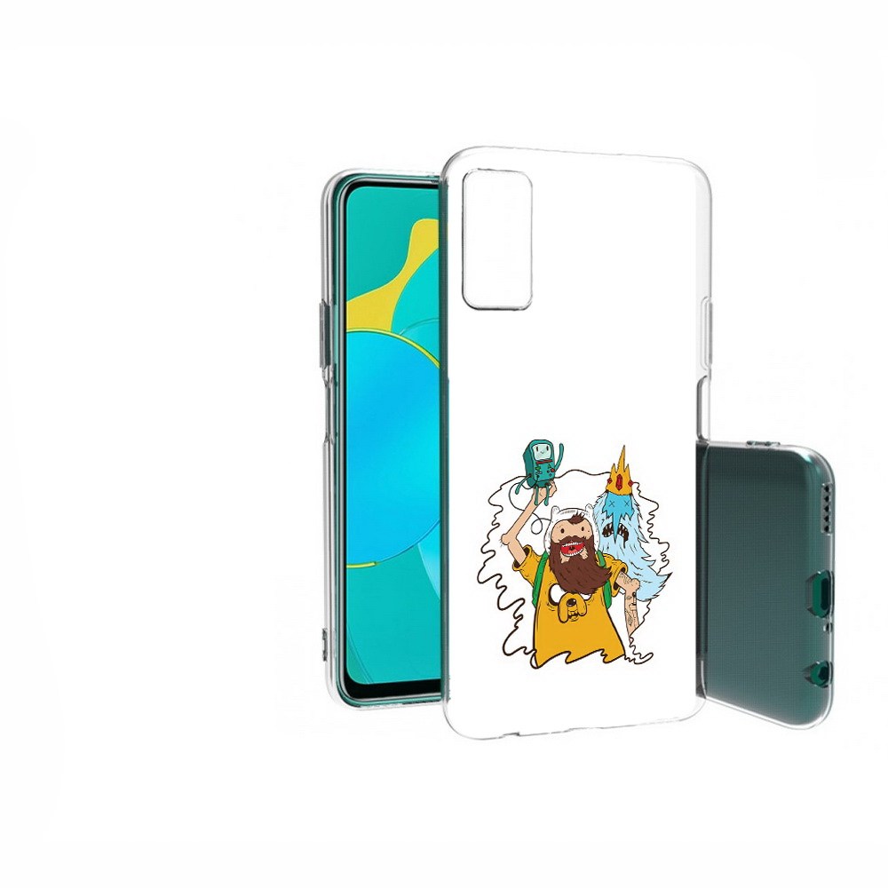 Чехол MyPads Tocco для Huawei Honor 30S время приключений старый Финн