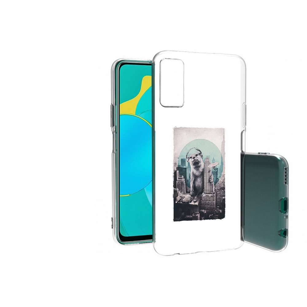 

Чехол MyPads Tocco для Huawei Honor 30S выдра в городе, Прозрачный, Tocco