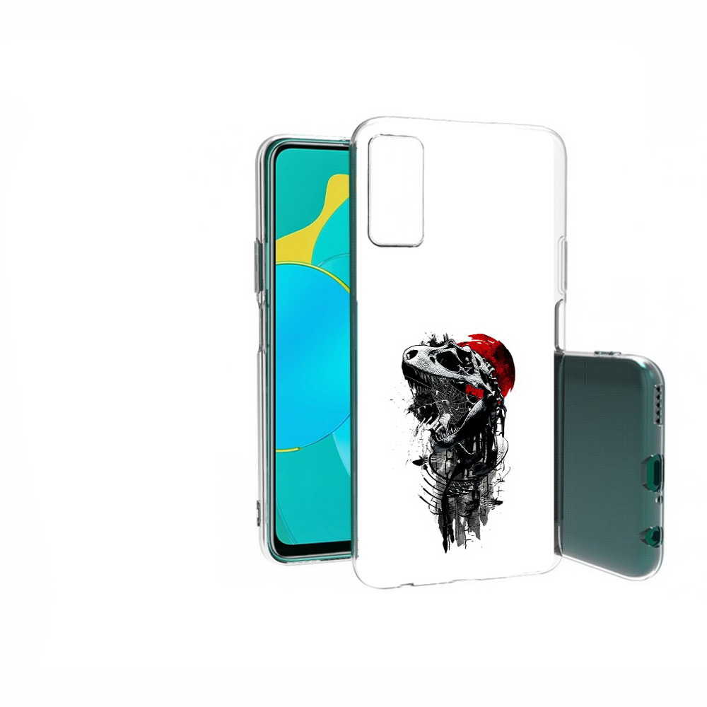 

Чехол MyPads Tocco для Huawei Honor 30S вымерший динозавр, Прозрачный, Tocco