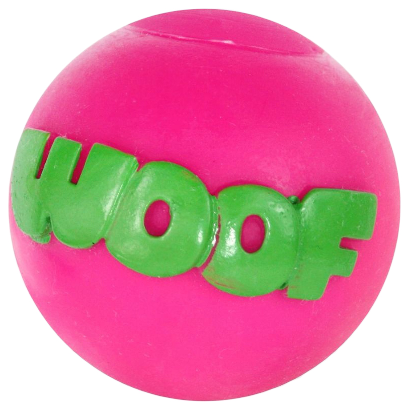 

Игрушка для собак Каскад Мяч Woof из винила для собак фуксия 16 см