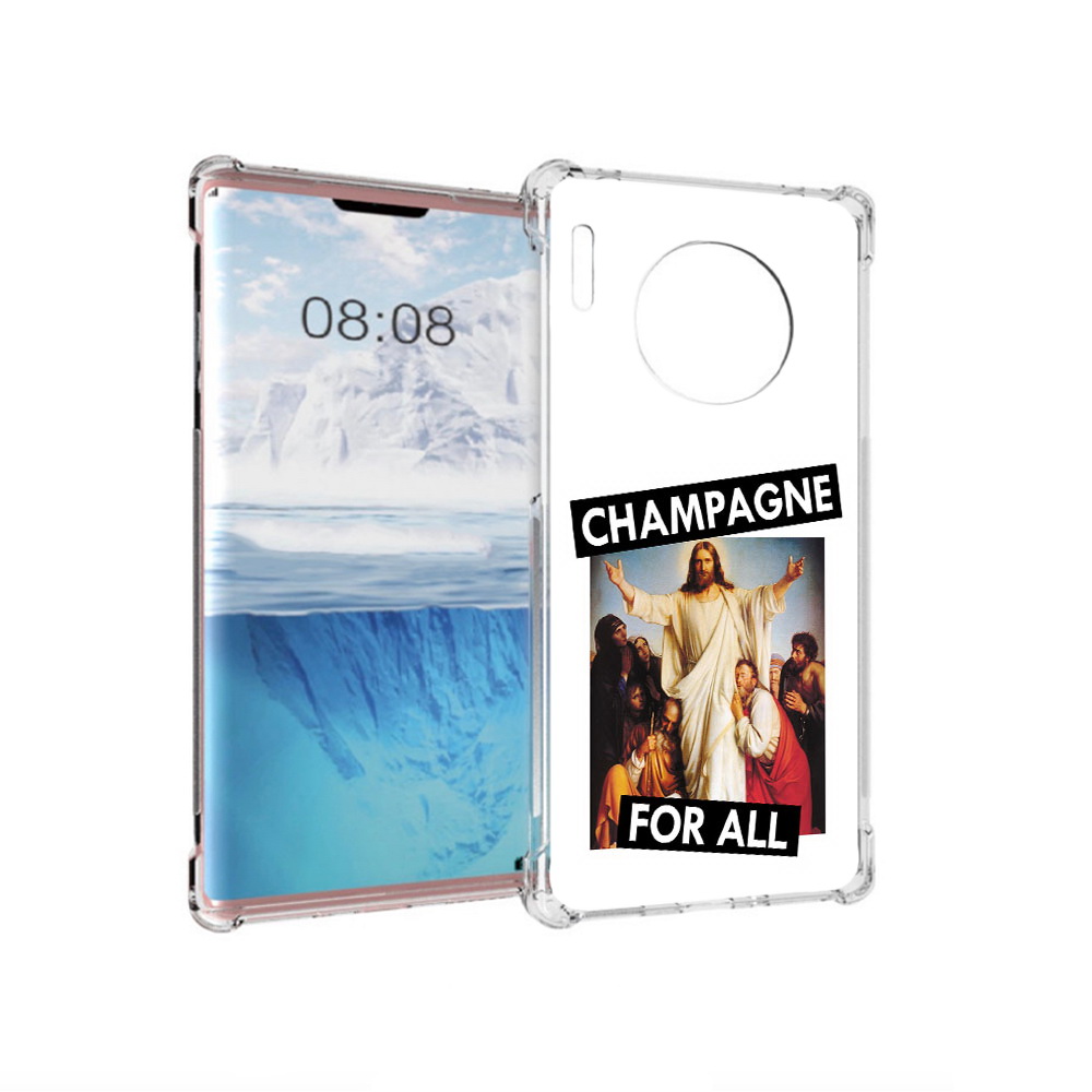 

Чехол MyPads Tocco для Huawei Mate 30 Pro шампанское, Прозрачный, Tocco