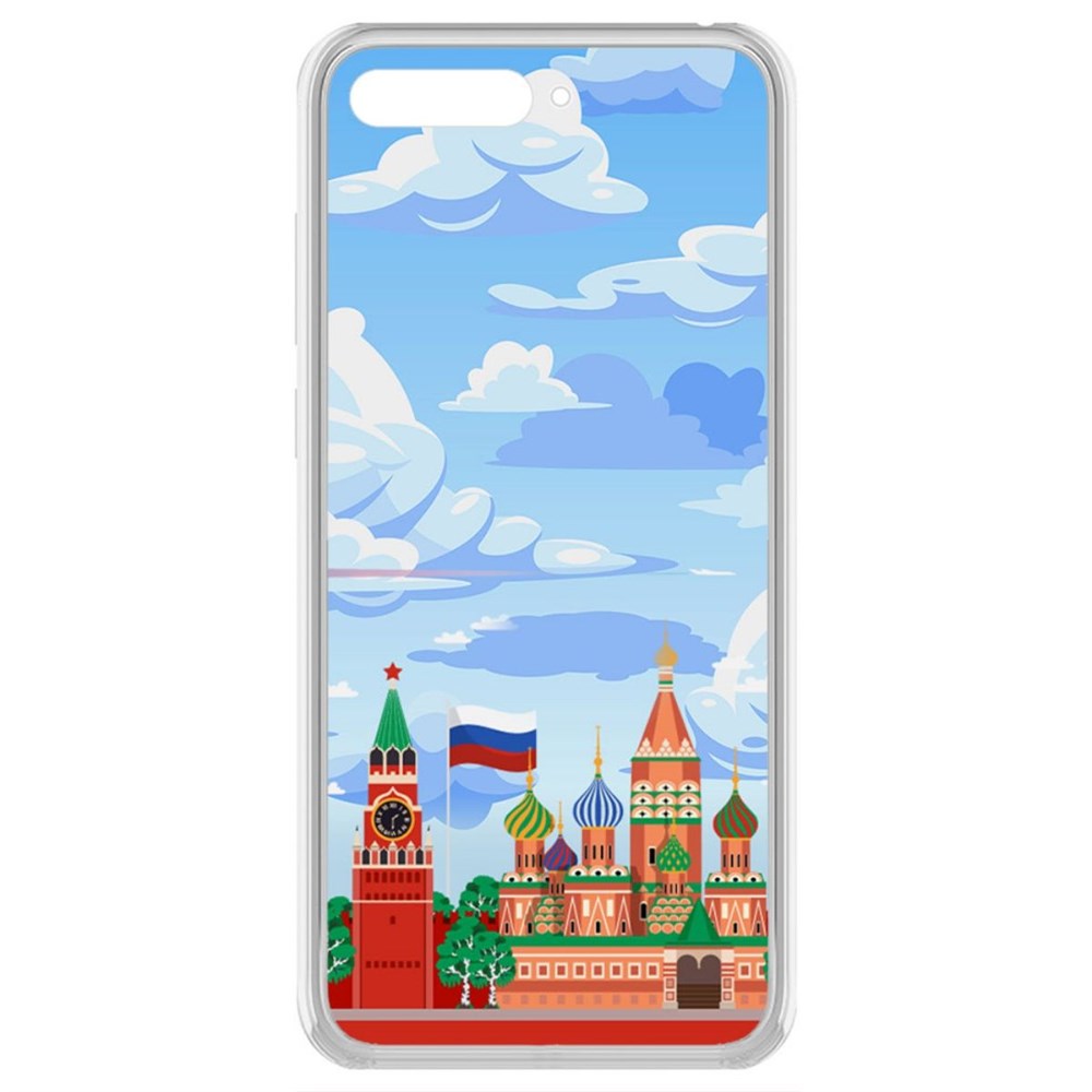 

Чехол-накладка Krutoff Clear Case Красная Площадь для Huawei Y6 (2018)