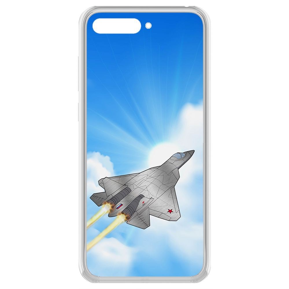 

Чехол-накладка Krutoff Clear Case СУ-57 для Huawei Y6 (2018)