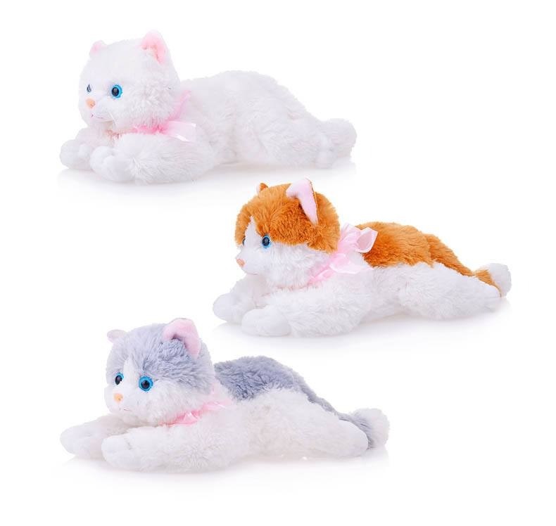

Мягкая игрушка Кошка 25 см, Белый