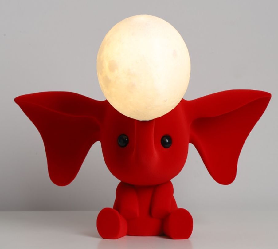 Лампа настольная Blesslight Elephant Table Lamp красный 21242