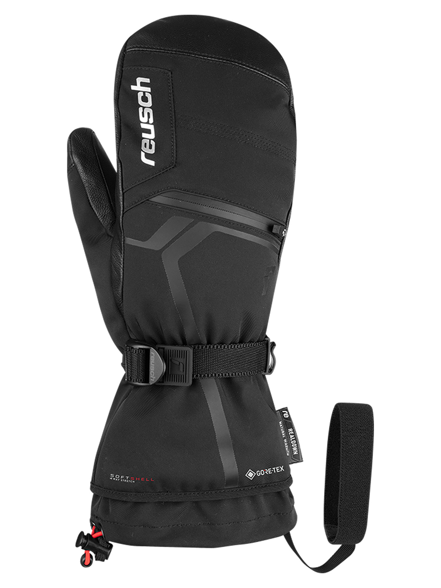 

Варежки Reusch Down Spirit Gtx Black/Silver (Дюйм:7) 2024-25, Черный, Down Spirit Gtx