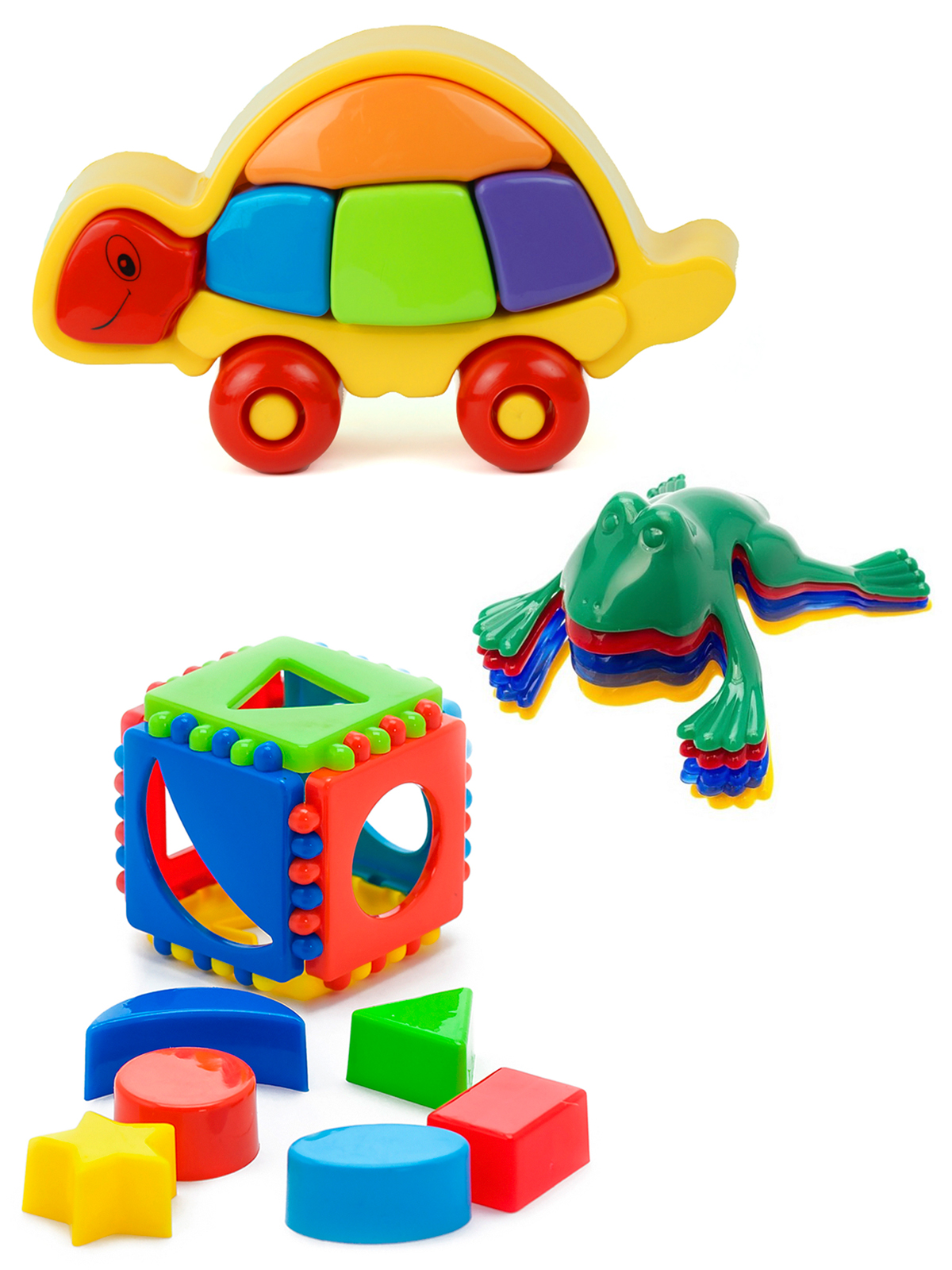 

Развивающие игрушки Karolina Toys Лог. Черепашка+Кубик логический малый Команда КВА №1