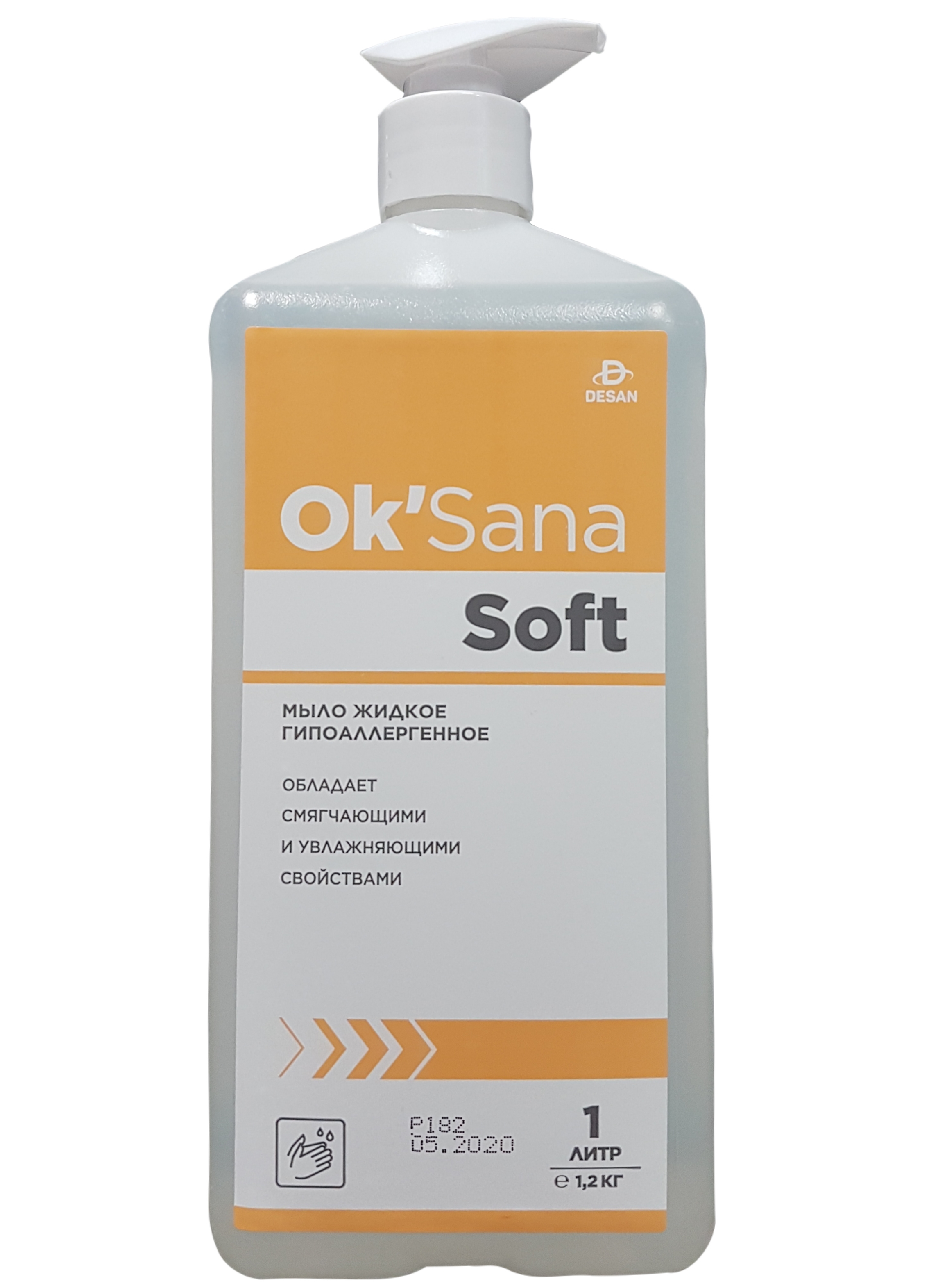 Жидкое мыло OK'Sana Soft (ОК'Сана Софт) 1 литр с дозатором записки самурая джо сана