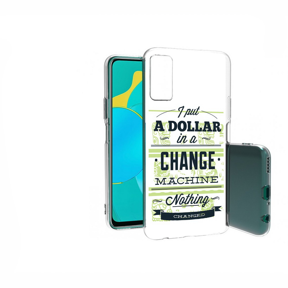

Чехол MyPads Tocco для Huawei Honor 30S доллар надпись, Прозрачный, Tocco