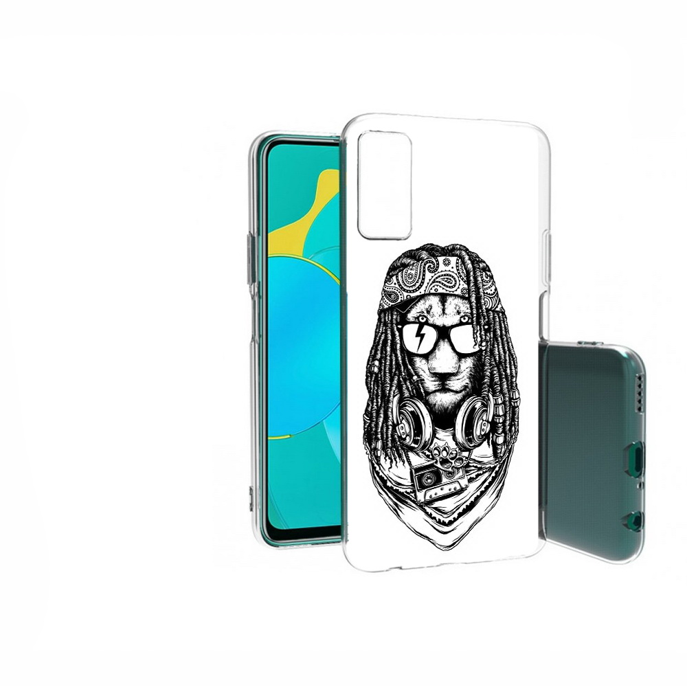 

Чехол MyPads Tocco для Huawei Honor 30S дреды льва, Прозрачный, Tocco