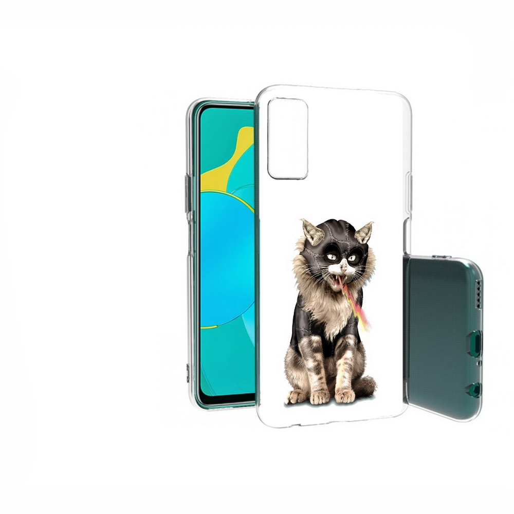 

Чехол MyPads Tocco для Huawei Honor 30S дьяволский кот, Прозрачный, Tocco