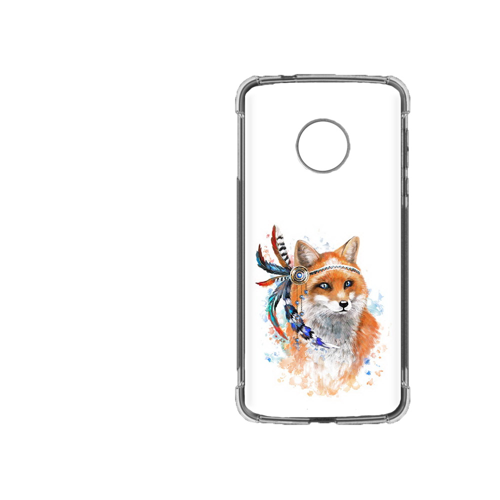 

Чехол MyPads Tocco для Motorola Moto Z2 Force инду лиса, Прозрачный, Tocco