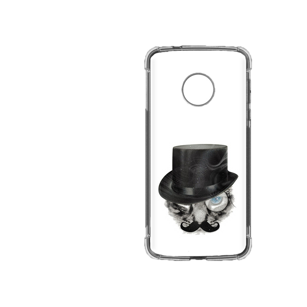 

Чехол MyPads Tocco для Motorola Moto Z2 Force интелегентный кот, Прозрачный, Tocco