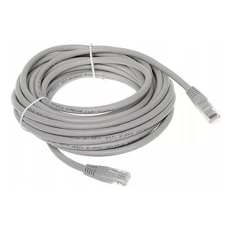 

Патч-корд NoBrand RJ45 - RJ45 вилка-вилка 15м (EX282017RUS) серый
