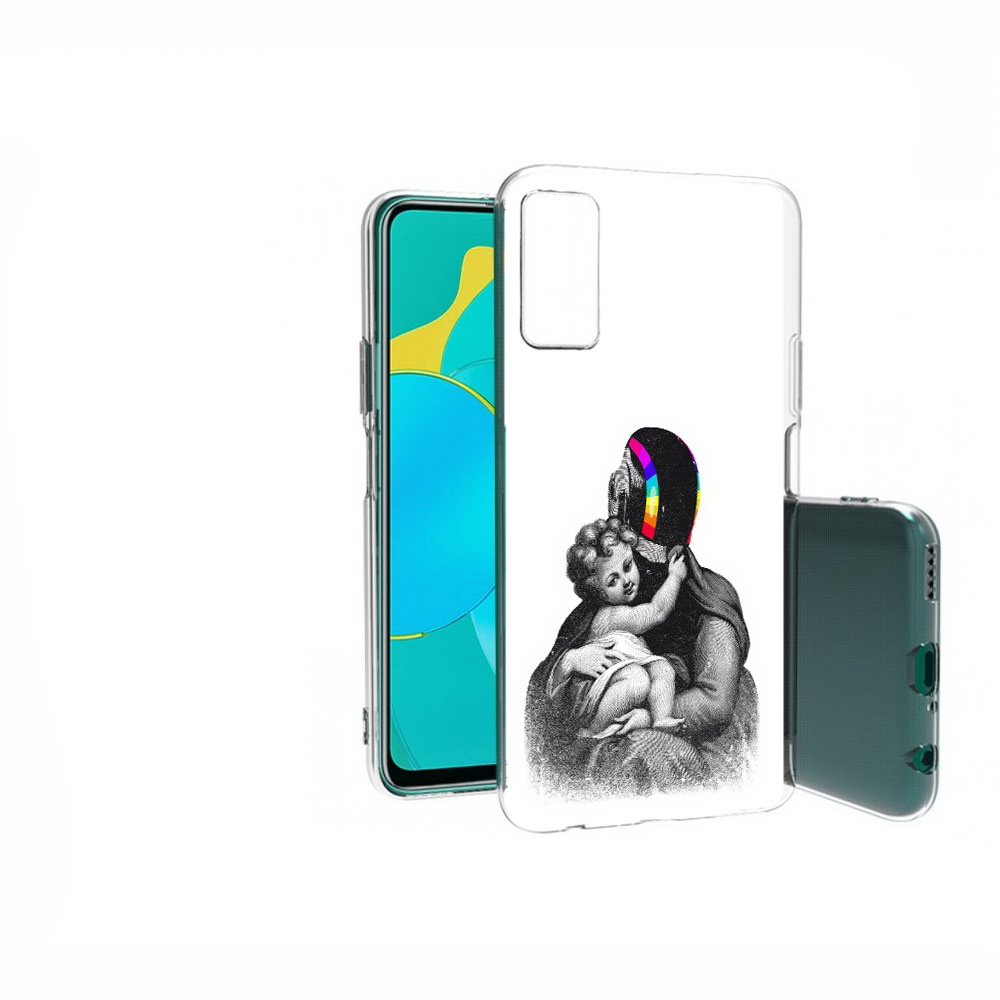 

Чехол MyPads Tocco для Huawei Honor 30S защитник в шлеме, Прозрачный, Tocco