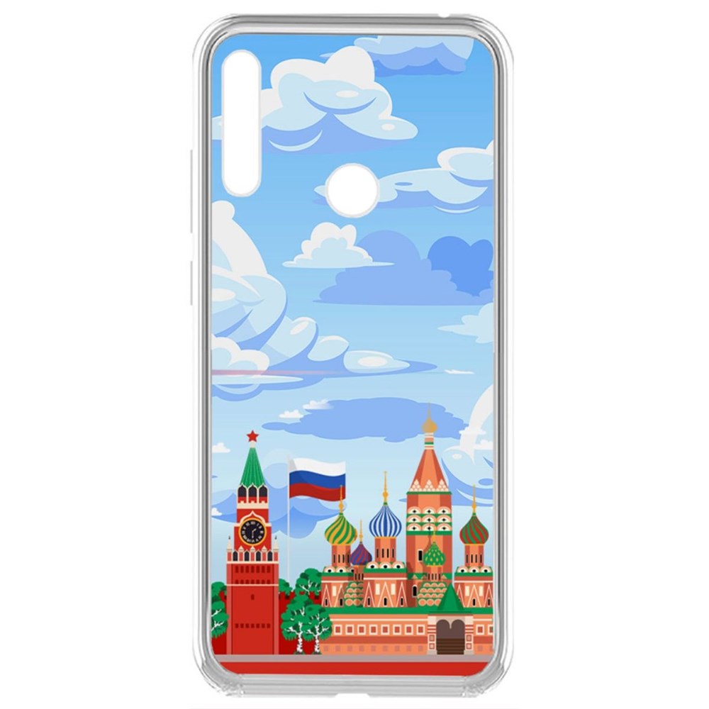 

Чехол-накладка Krutoff Clear Case Красная Площадь для Honor 8A Prime