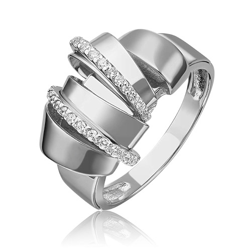 

Кольцо из золота р.  PLATINA jewelry 01-5419-00-401-1120-48, фианит, 01-5419-00-401-1120-48