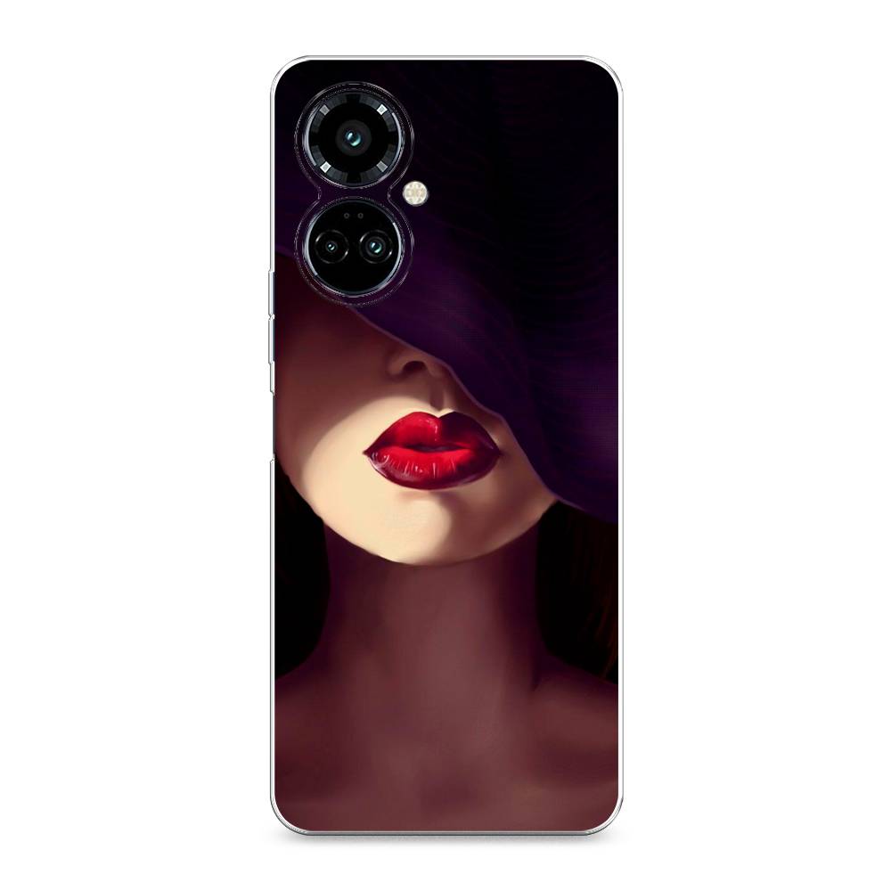 

Силиконовый чехол "Красные губы" на Tecno Camon 19 Pro, Красные губы