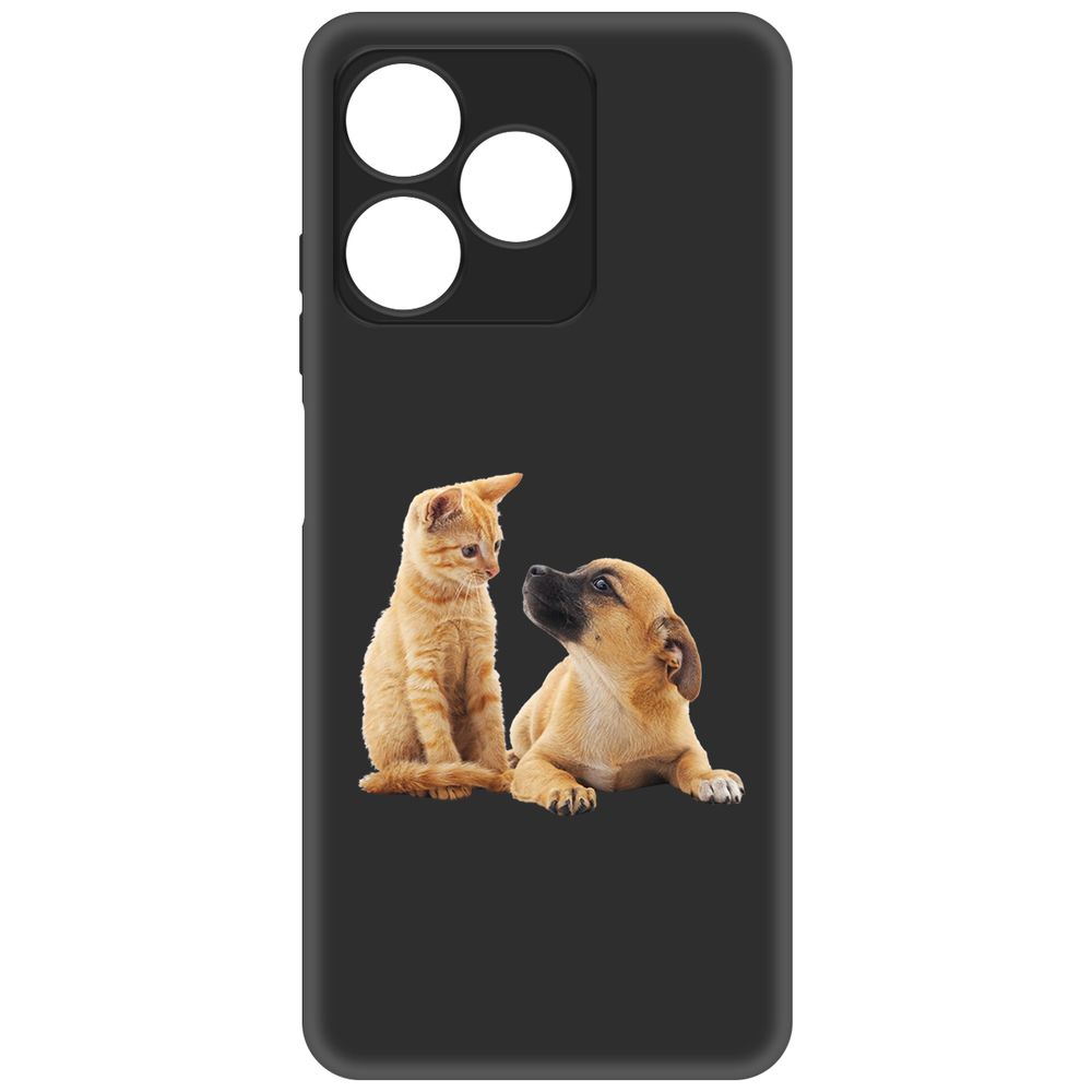 

Чехол-накладка Krutoff Soft Case Лучшие друзья для Realme C63 черный
