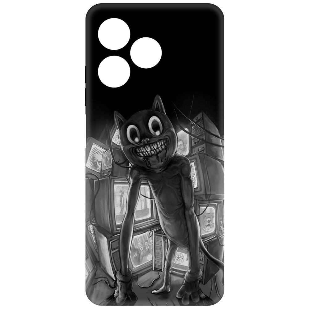 

Чехол-накладка Krutoff Soft Case Хаги Ваги - Картун Кэт для Realme C63 черный