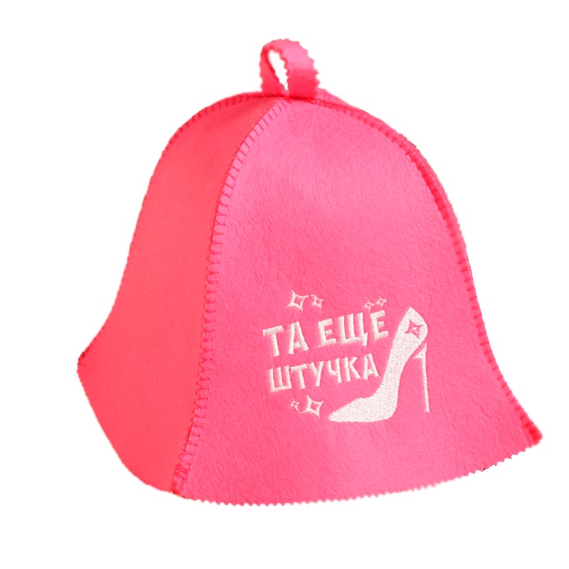 

Шапка для бани Та еще штучка, Розовый