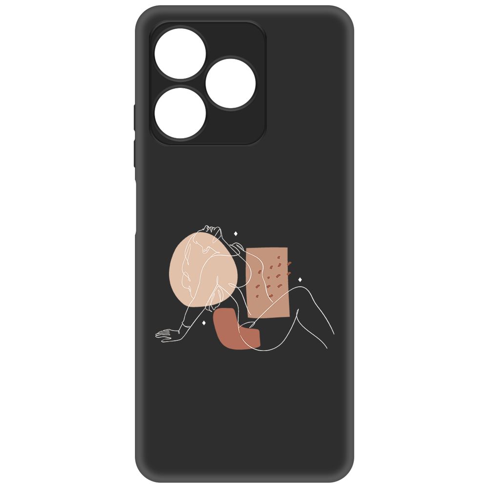 

Чехол-накладка Krutoff Soft Case Чувственность для Realme C63 черный