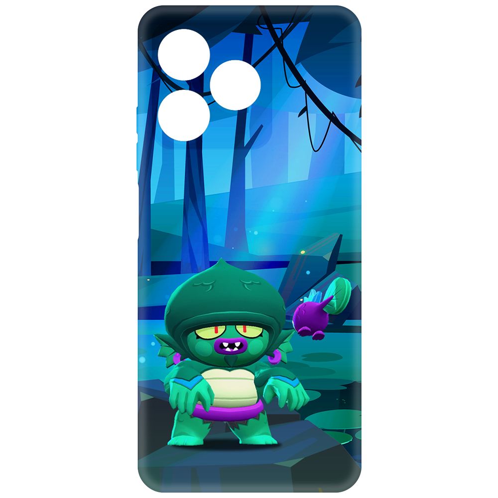 

Чехол-накладка Krutoff Soft Case Brawl Stars - Болотный Джин для Realme C63 черный