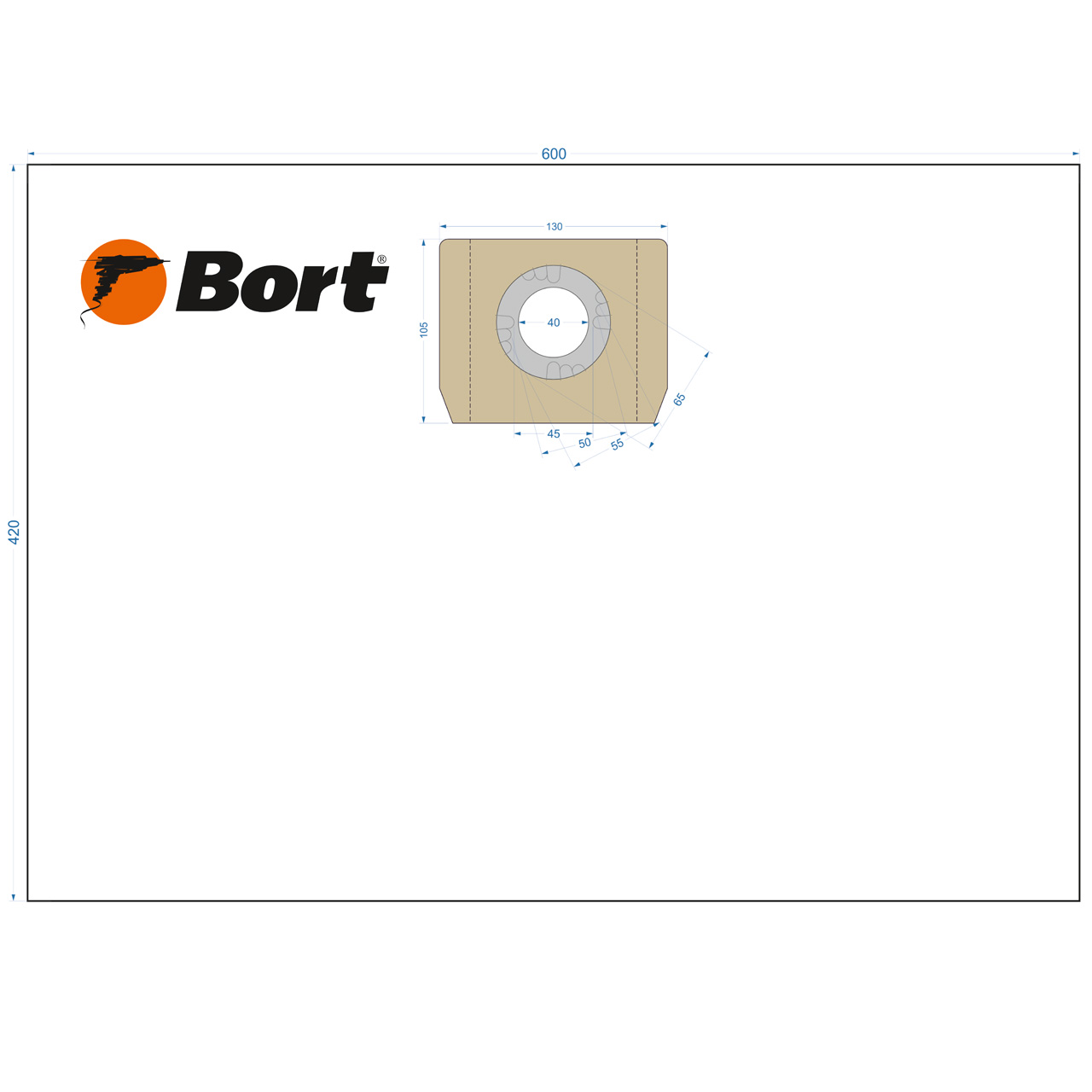 Комплект мешков пылесборных для пылесоса Bort BB-06U лазерный уровень bort