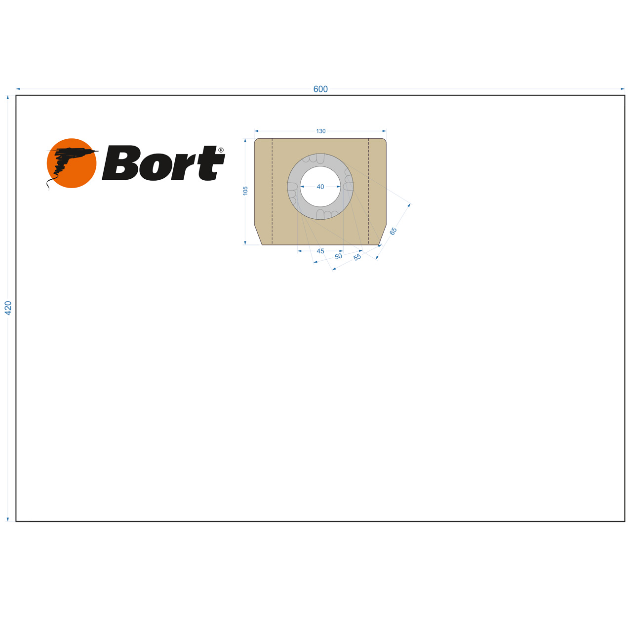 фото Комплект мешков пылесборных для пылесоса bort bb-06u