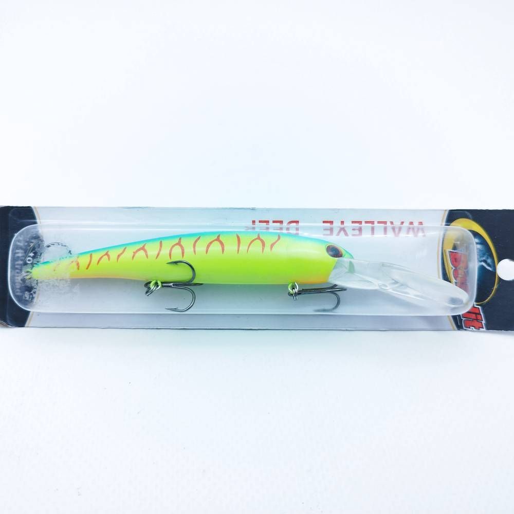 

Воблер Grows Culture Bondit WBD255 для троллинга судака и сома Deep Walleye 160мм 19г, Желтый, Bondit